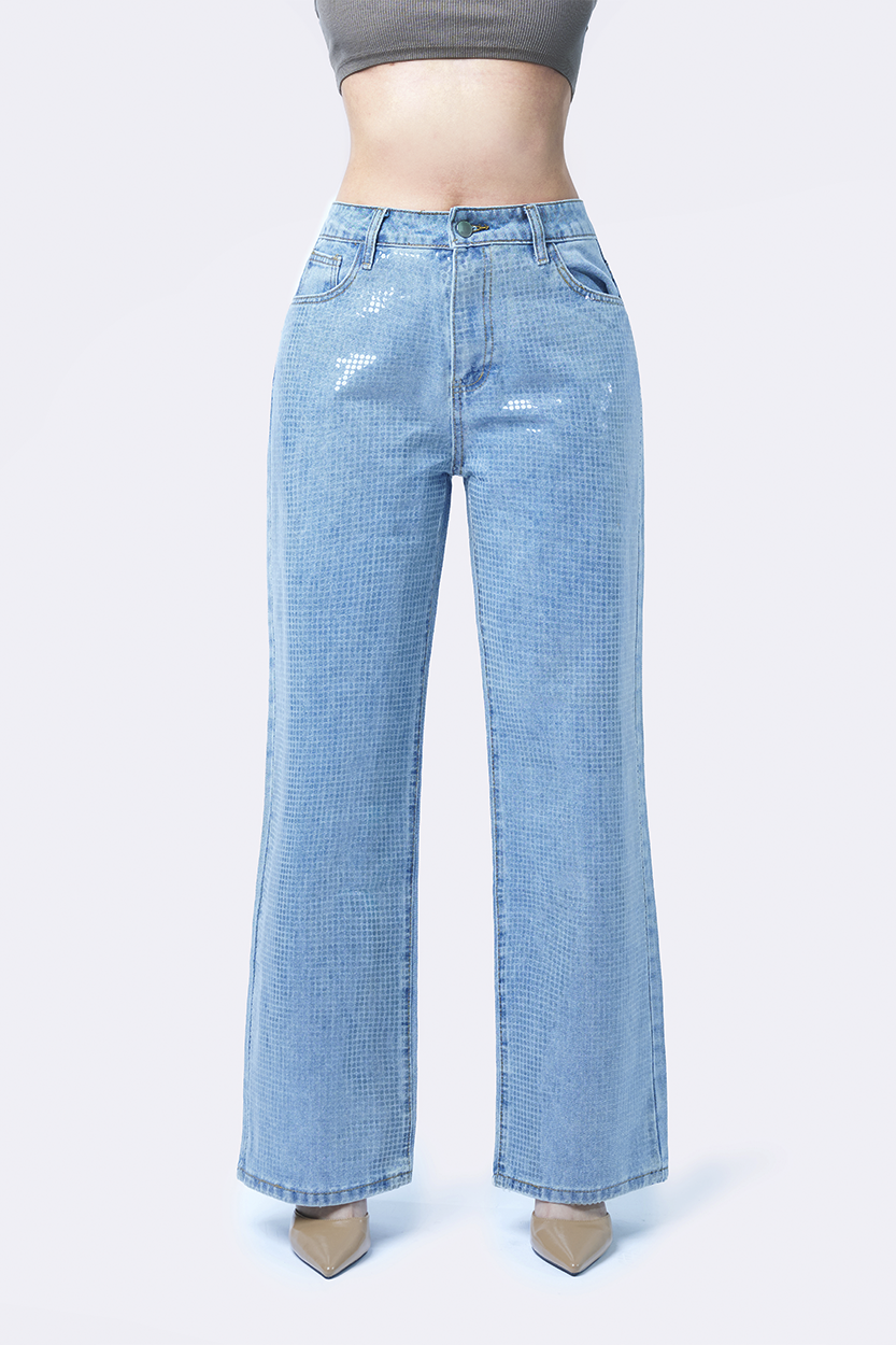 Jvoll Jeans Wide Leg Disco Ball