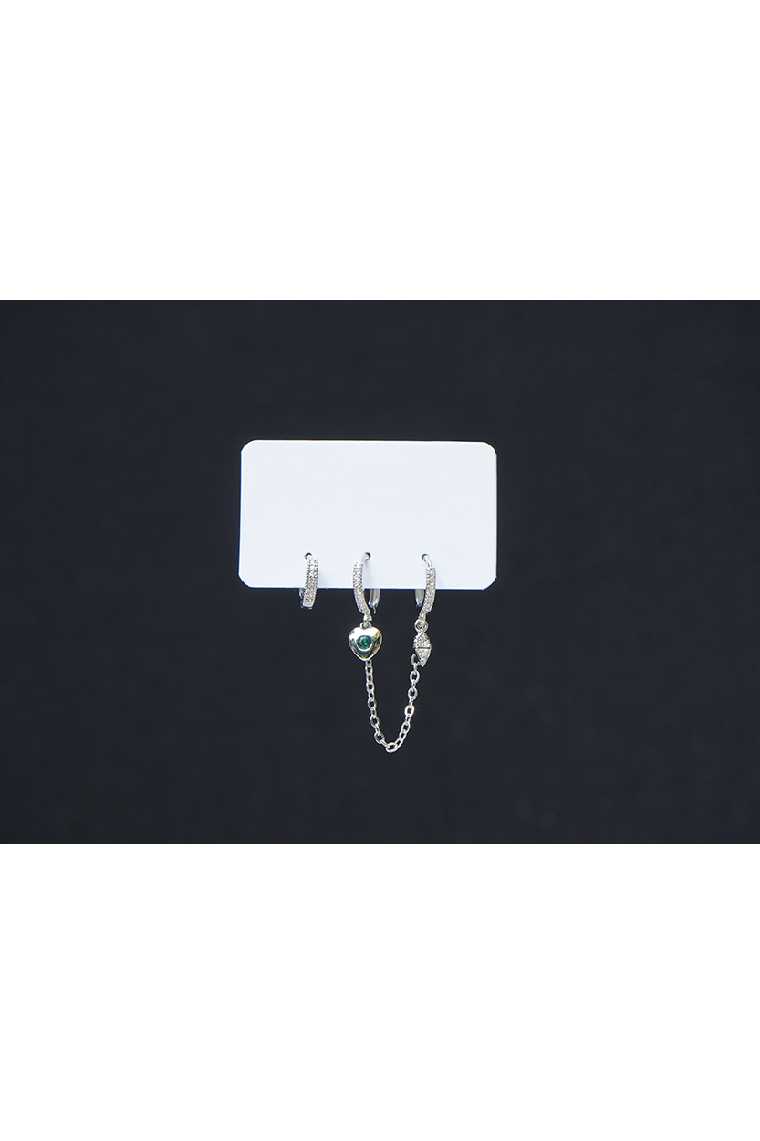 Aretes Emerald Chain