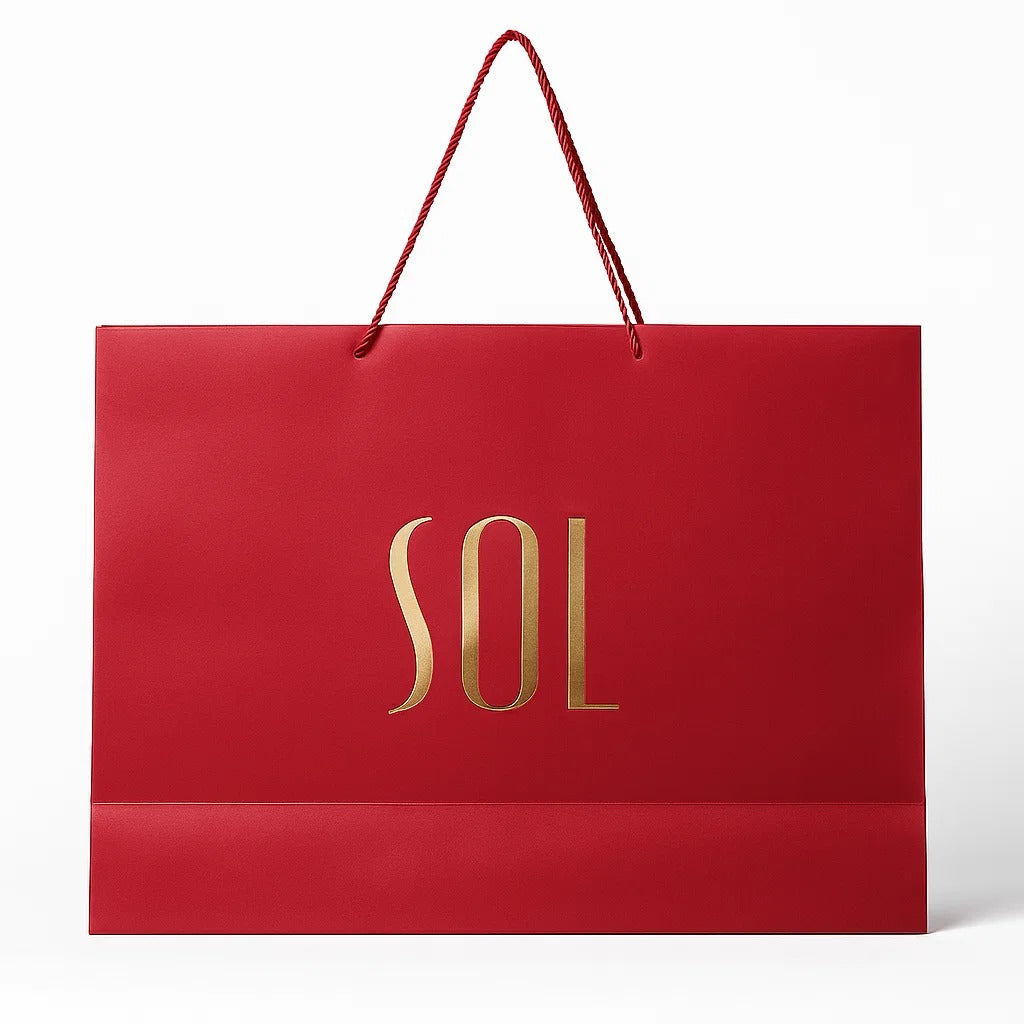Sol Shopping Bag Burgundy