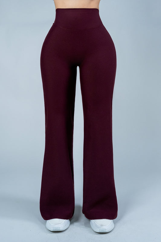 Yoga Leggins ShapePRO Sherlyn Bota Ancha Burgundy