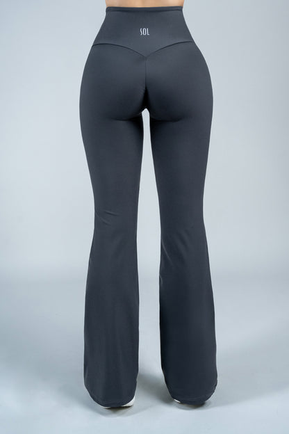 Yoga Leggins ShapePRO Sherlyn Flared Lava Gray